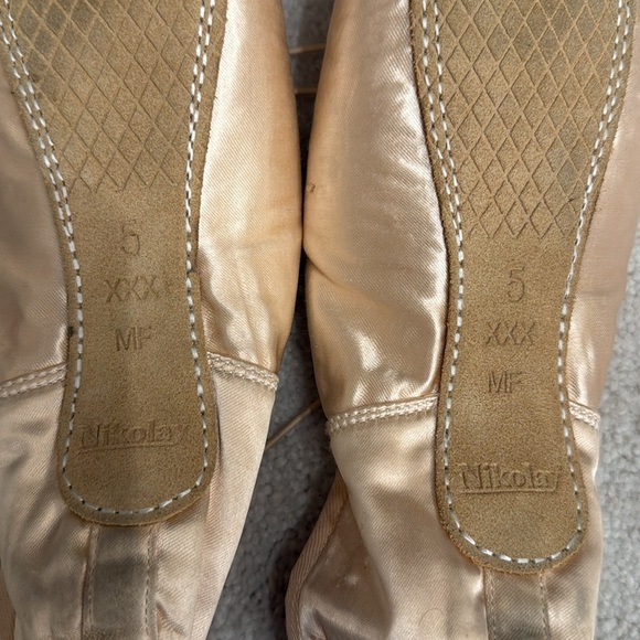 Nikolay Dream pointe shoes size 5 XXX MF work once - Picture 3 of 5